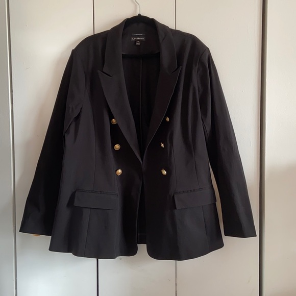 Lane Bryant Jackets & Blazers - Black blazer with gold button design
